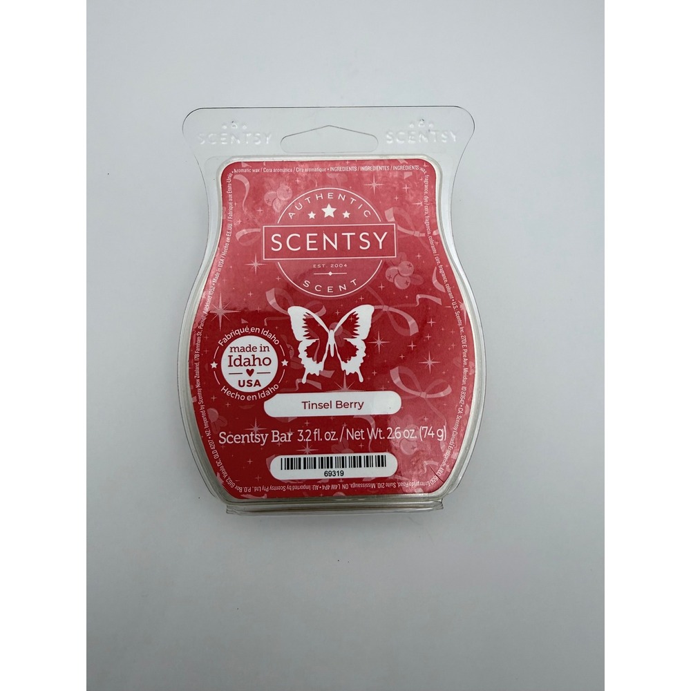 Scentsy Tinsel Berry Wax Bar Authentic‎ Home Fragrance